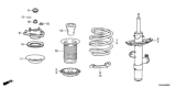 Diagram for Honda Strut Bearing - 51726-TVA-A02