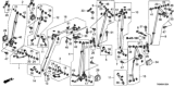 Diagram for Honda Seat Belt - 04818-TK8-A00ZF