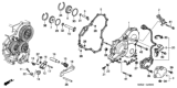 Diagram for 2001 Honda Accord Side Cover Gasket - 21812-P7T-000