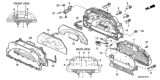 Diagram for 2006 Honda S2000 Instrument Cluster - 78146-S2A-A04