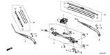 Diagram for Honda CR-V Wiper Motor - 76505-TLA-A02