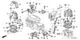 Diagram for 2006 Honda Odyssey Engine Mount - 50830-SFY-023