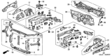 Diagram for 2003 Honda Civic Radiator Support - 60434-S5A-A00ZZ