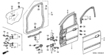 Diagram for 2002 Honda Odyssey Door Check - 72380-S0X-A00