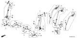 Diagram for Honda Seat Belt - 04818-TVA-A00ZB