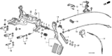 Diagram for 1987 Honda Accord Throttle Cable - 17910-SE0-A31