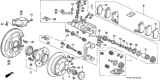 Diagram for 2000 Honda Accord Brake Pad Set - 43022-SY8-A02
