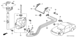 Diagram for 1998 Honda Prelude Windshield Washer Nozzle - 76810-S30-003