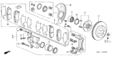 Diagram for 2001 Honda Accord Brake Pad Set - 45022-SY8-A01