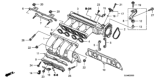 Diagram for 2007 Honda Fit Intake Manifold Gasket - 17146-PWA-004