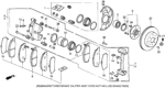 Diagram for 1993 Honda Del Sol Brake Caliper - 45210-SR3-L01