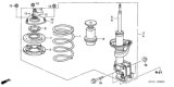 Diagram for 2004 Honda Element Coil Springs - 51401-SCV-J01