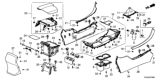 Diagram for Honda Center Console Base - 77297-T2F-A92ZB