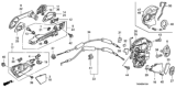 Diagram for 2008 Honda Accord Door Latch Assembly - 72650-TA0-A01