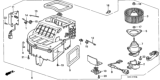 Diagram for 1986 Honda Accord Blower Motor Resistor - 79330-SE0-003