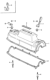 Diagram for Honda Prelude Valve Cover Gasket - 12341-PC1-010