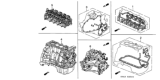 Diagram for Honda Transmission Gasket - 06112-P0X-010