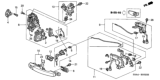Diagram for Honda Trunk Lock Cylinder - 74861-S9A-003