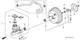 Diagram for 1996 Honda Civic Brake Master Cylinder - 46100-S04-A04