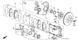 Diagram for Honda Prelude Brake Pad Set - 45022-S30-A03