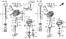 Diagram for 1985 Honda Prelude Carburetor Needle And Seat Assembly - 16012-PC6-661