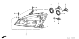Diagram for Honda Headlight - 33151-SDA-A01
