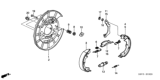Diagram for Honda Brake Backing Plate - 43110-S3V-A01
