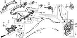 Diagram for Honda Civic Door Latch Assembly - 72150-TR0-A11