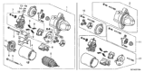 Diagram for 2014 Honda CR-Z Starter Motor - 31200-RYS-014