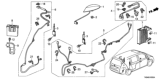 Diagram for 2012 Honda Odyssey Antenna Cable - 39159-TK8-A01