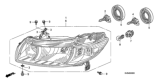 Diagram for 2010 Honda Civic Headlight - 33101-SVA-A51