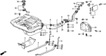 Diagram for 1989 Honda Civic Fuel Tank Strap - 17521-SH5-010