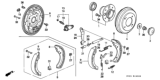 Diagram for 1993 Honda Accord Brake Dust Shields - 43110-SM4-A02