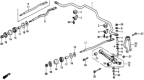 Diagram for Honda Prelude Sway Bar Bracket - 51308-SG0-020