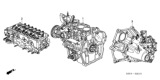 Diagram for 2001 Honda Insight Transmission Assembly - 20031-PHT-A01