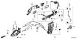 Diagram for Honda Door Lock Cylinder - 04921-TVA-A01