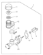 Diagram for 2002 Honda Passport Clutch Master Cylinder - 8-97213-036-1