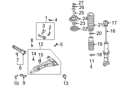 Bush, Rear Trailing Diagram for 52385-SR3-003