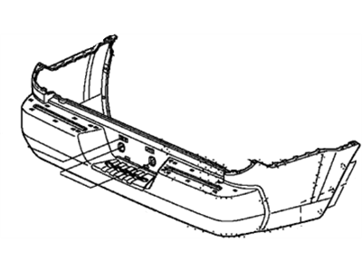Honda 04715-SJC-A90ZZ Face, Rear Bumper (Dot)