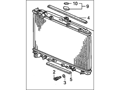 Honda 19010-RJE-A51 Radiator (Denso)