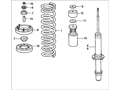 Honda 51601-S84-A18 Shock Absorber Assembly, Right Front