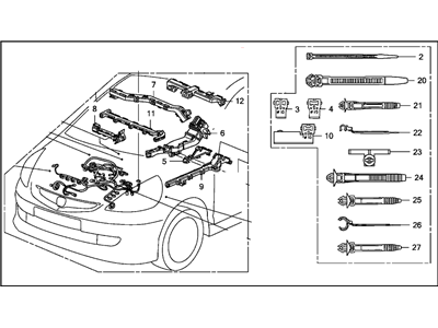 Honda 32110-RME-A00 Wire Harness, Engine