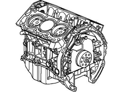 2012 Honda Pilot Engine Block - 10002-RN0-A11