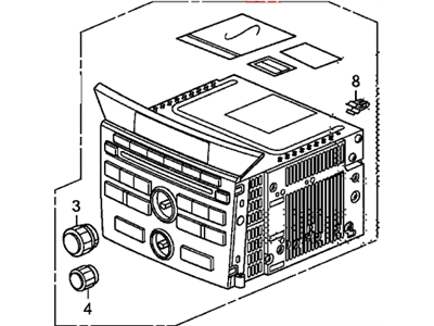 Honda 39100-SZA-A21RM Tuner (AM/FM/6CD)