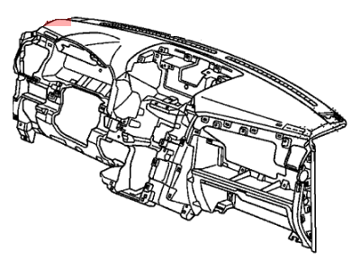 Honda 77100-SZA-A03ZC Panel Assy., Instrument *NH686L* (WARM GRAY)