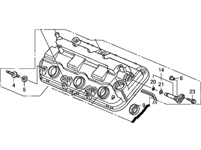 Honda 12310-R70-A00 Cover Assy., FR. Cylinder Head