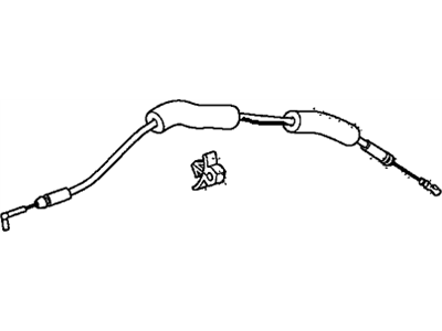 Honda 72631-TA0-A01 Cable, Rear Inside Handle