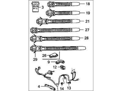 Honda 32111-RAD-A00 Sub-Wire, Starter