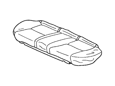 Honda 82131-SDC-A31ZC Cover, Rear Seat Cushion Trim (Ivory) (Leather)