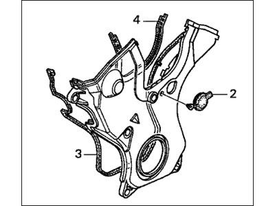 Honda 11810-RCA-A01 Cover Assembly, Timing Belt (Lower)